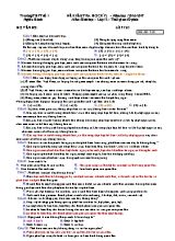 4 Đề kiểm tra học kỳ II môn Sinh học Lớp 12 - Năm học 2016-2017 - Trường THPT số 1 Nghĩa Hành